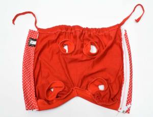 OP Body Hunde Body EXTRA für Weibchen RED