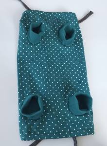 OP Body Hunde Body/Weibchen DOTS PETROL