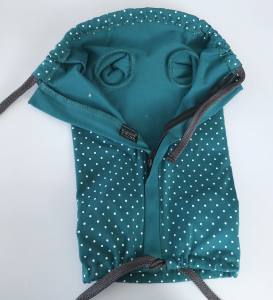 OP Body Hunde Body/Weibchen DOTS PETROL