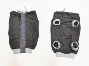 OP Body Hunde Body aus Baumwolle GREY