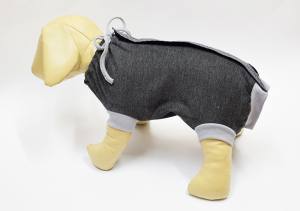 OP Body Hunde Body aus Baumwolle GREY DOTS