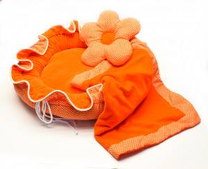 Hundebett ORANGE FLOWER  Limited Edition