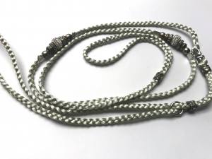 PEARL GREY 1 Showleine,Vorführleine,Ausstellungsleine 5mm