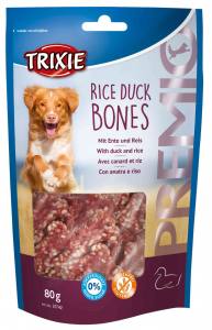 PREMIO Rice Duck ENTE (83,8%) Bones 80 G Ohne Zuckerzusatz
