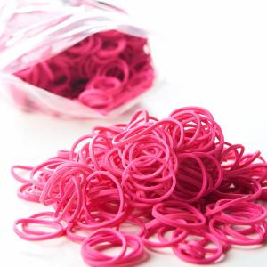 Paw Marks PINK Latex Wrapping Bands 16mm 100 Stück
