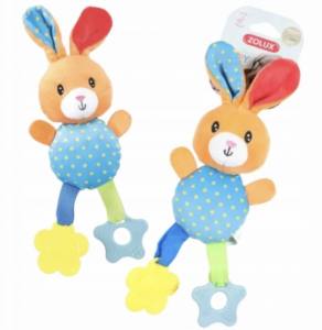 Plüsch HASE  blau Spielzeug für Hunde und Welpen
