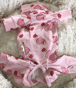 Pyjama Hausanzug OP BODY Rosa Herzen