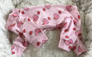 Pyjama Hausanzug OP BODY Rosa Herzen