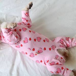 Pyjama Hausanzug OP BODY Rosa Herzen