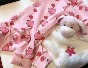 Pyjama Hausanzug OP BODY Rosa Herzen