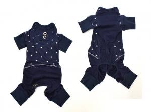 Pyjama  * DARKBLUE SILVERSTAR  für Hunde Restposten