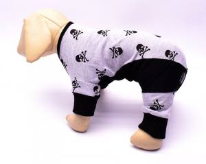 Pyjama Jogginganzug * GREY SKULLY *Hausanzug