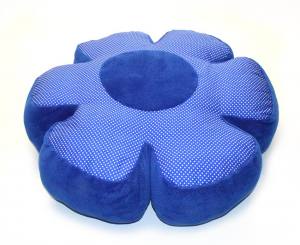Hundebett RIESEN BLUME BLAU Handmade