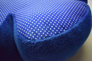 Hundebett RIESEN BLUME BLAU Handmade