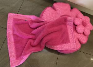 Hundebett RIESEN BLUME PINK Handmade