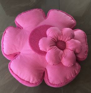 Hundebett RIESEN BLUME PINK/ PINK Handmade