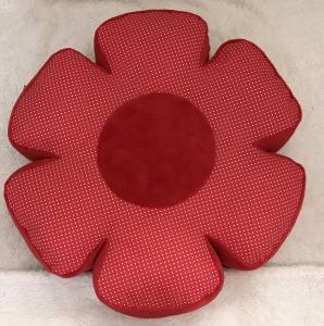 Hundebett RIESEN BLUME RED Handmade