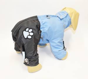 Regenanzug für Hunde BLUE BOY  mit D-Ring