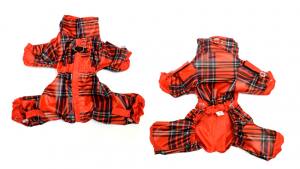 Regenanzug für Hunde * RED FRED * mit D-Ring