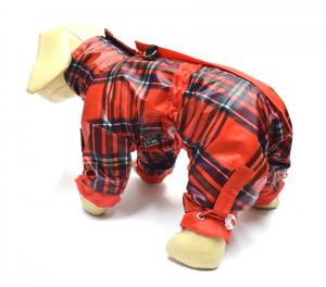 Regenanzug für Hunde * RED FRED * mit D-Ring