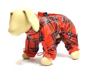 Regenanzug für Hunde * RED FRED * mit D-Ring