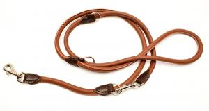 Rundlederleine,Lederleine 2,25 m Lang,Breite 12 mm
