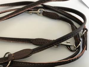 Rundlederleine,Lederleine,2,25 m Lang, 4 mm Breit