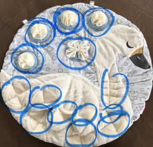 SCHWAN WHITE Schnüffelteppich Spielteppich für Hunde,Katzen,Welpen