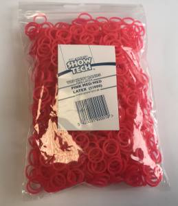 SHOW TECH Zopfgummiringe aus Silikon 100 Stück PINK