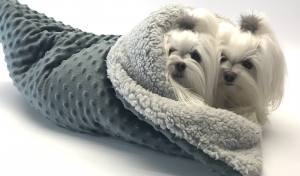 Schlafsack ,Decke ,Spielplatz für Hunde MINKY GREY