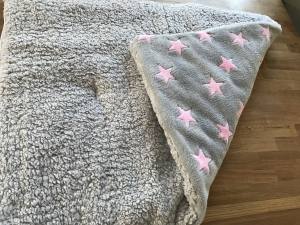 Schlafsack ,Decke ,Spielplatz für Hunde STAR GREY ROSA