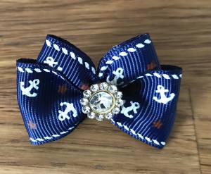 Hunde Schleife ANKER BLAU