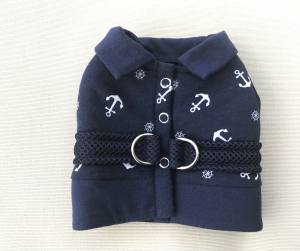 Hunde Schleife ANKER BLAU