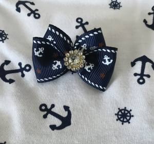 Hunde Schleife ANKER BLAU