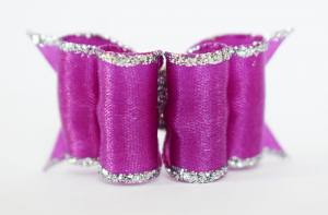 HundeSchleife BIG PURPLE SILVER