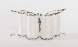 HundeSchleife BIG WHITE SILVER