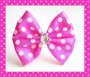 Hunde Schleife Exclusive Strass Punkte