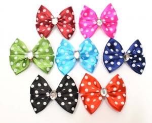 Hunde Schleife Exclusive Strass Punkte