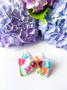 Hunde Schleife FLOWERS Handmade