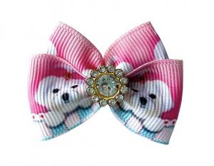 Hunde Schleife Malteser pink