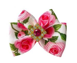 Hunde Schleife FLOWERS Handmade
