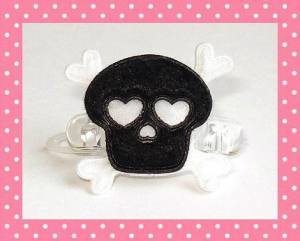 Schleife für Hunde SKULLY -HEART