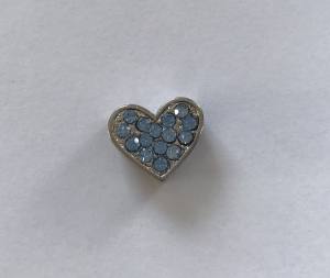 Hunde Schmuck für das Halsband * HERZ BLAU *