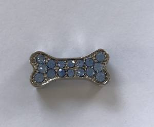 Hunde Schmuck für das Halsband * HUNDEKNOCHEN BLAU*