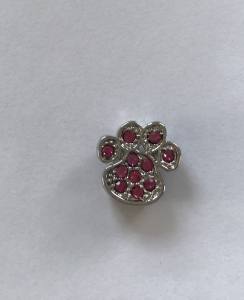 Hunde Schmuck für das Halsband * HUNDEPFOTE ROSA *