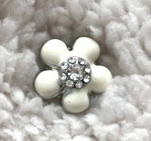 Hunde Schmuck für das Halsband``BLUME``weiss