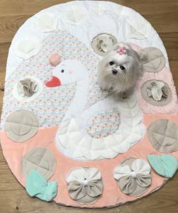 Schnüffelteppich SCHWAN mit Bögen für Hunde,Katzen,Welpen