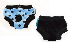 Schutzhöschen * DogsZone *BLUE DOTS *bis XXXL