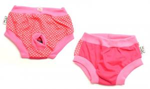 Schutzhöschen * DogsZone ROSA PUNKTE JERSEY