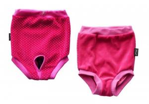 Schutzhöschen PINK bei Läufigkeit DOT EXTRA LANG